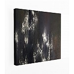 Black and Gold Canvas Print - Art Abstraction - Artwork by Anete Purina-Purite - Modern Wall Decor - Timeless and versatile wall decoration for any room