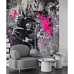 Fototapet "Rosa Harmoniburst" Fototapet Rosa Harmoniburst