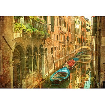 Vintage Fototapet Venedig 