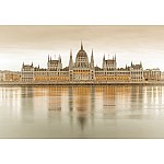 Parliament Building in Budapest in Sepia