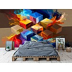 AI-Fototapet Kubiskt Kaos