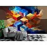 AI-Fototapet Kubiskt Kaos