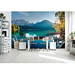 Landskap Vid Bergs- Och Sjönatur Landskap Vid Bergs- Och Sjönatur