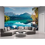 Landskap Vid Bergs- Och Sjönatur Landskap Vid Bergs- Och Sjönatur