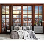 Wallpper Mural 3d Window View Of New York