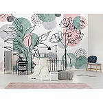 Linjekonst: Blommor och Geometri