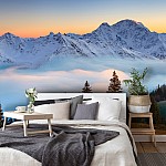 Landscape Mountain Snow Forest Landscape Mountain Snow Forest