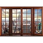 Wallpper Mural 3d Window View Of New York