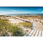 Boho-Stil Strandpromenad