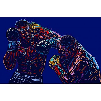 Fototapet abstrakt boxerkamp 