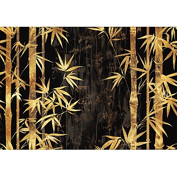 Fototapet Golden Bamboo