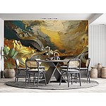 Fototapet Abstract Golden Waves