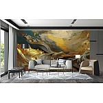 Fototapet Abstract Golden Waves