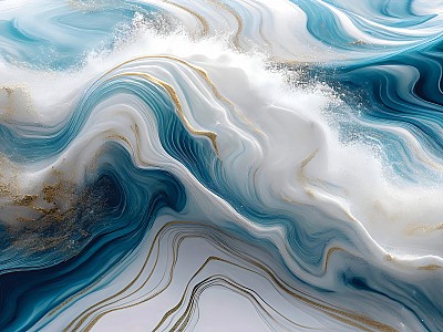 Fototapet Abstract Ocean Waves