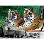 Fototapet Two Tigers Fototapet Two Tigers