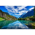 Fototapet Norskt naturlandskap