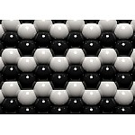 3d grå och svart boll mönster