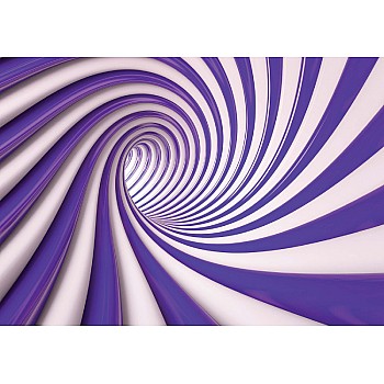 3d virvel tunnel lila och vit bakgrundsbild fototapet 
