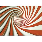 3d virvel tunnel orange och vit bakgrundsbild fototapet