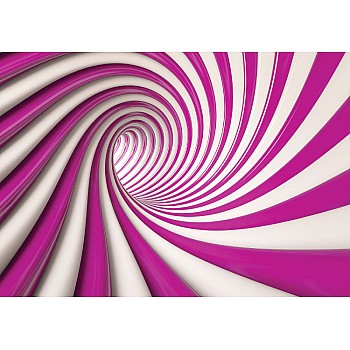 3d virvel tunnel rosa och vit bakgrundsbild fototapet 
