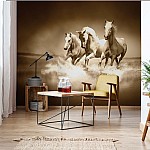 Fototapet "Hästar Sepia" Fototapet Hästar Sepia