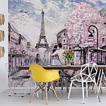 Paris street art painting photo wallpaper 