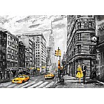 New York City Yellow Taxi Art Wall Mural 