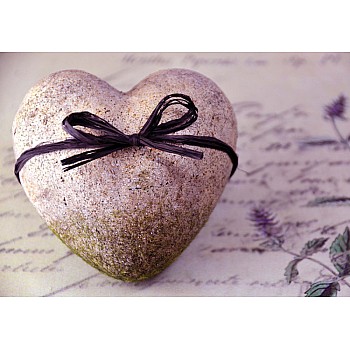 Vintage Chic Sten Hjärta Spa