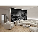 City Skyline At Night Photo Wallpaper Mural 