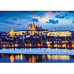 Prague City River Reflections Photo Wallpaper Mural 