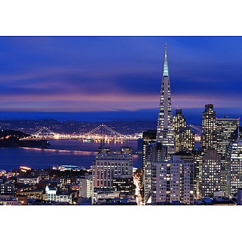 San Francisco City Skyline Photo Wallpaper Mural 