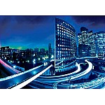 City Skyline At Night Photo Wallpaper Mural 