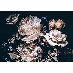 Designer fototapet blommor konst