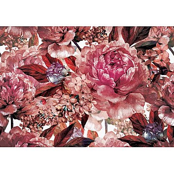 Designer fototapet blommor konst