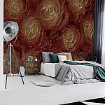 Gyllene Rosor Abstrakt Konsistens Gyllene Rosor Abstrakt Konsistens