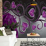 Moderna Rosa & Lila Hjärtvirvlar Moderna Rosa & Lila Hjärtvirvlar