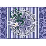 Vintage Floral Pattern Purple
