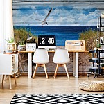 Rustik Trästig Till Stranden