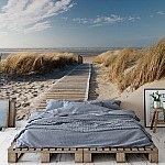 Kustpromenad Bland Sanddyner