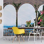 Sjöutsikt Genom Stenbågar