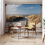 Beach View with Roman Columns Beach View with Roman Columns