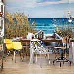 Vit Sandstig Vid Sylt Strand