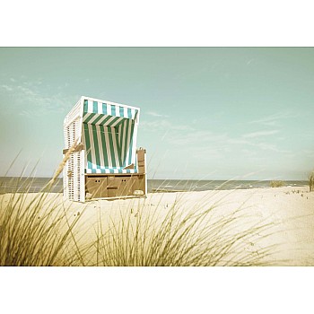 Pastellfärgad Sandstrand