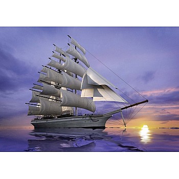 Sailing Ship at Sunset