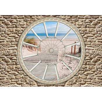 Ornamentfönster Vid Havet