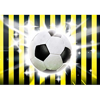 Fotboll Gul Och Svart Ränder 