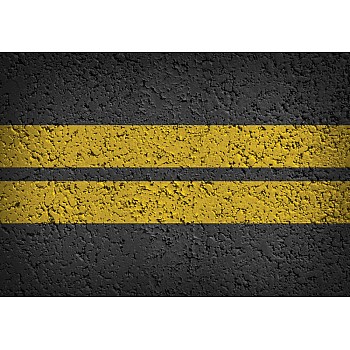 Yellow road markings grunge fototapet 
