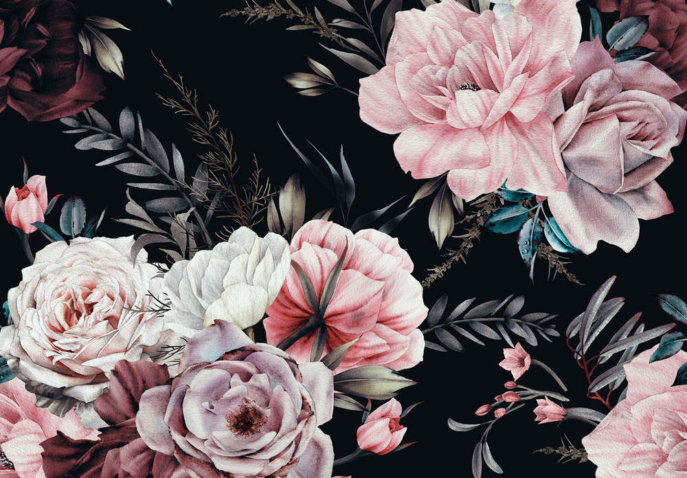 Nature Flowers Roses Painting Nature Flowers Roses Painting