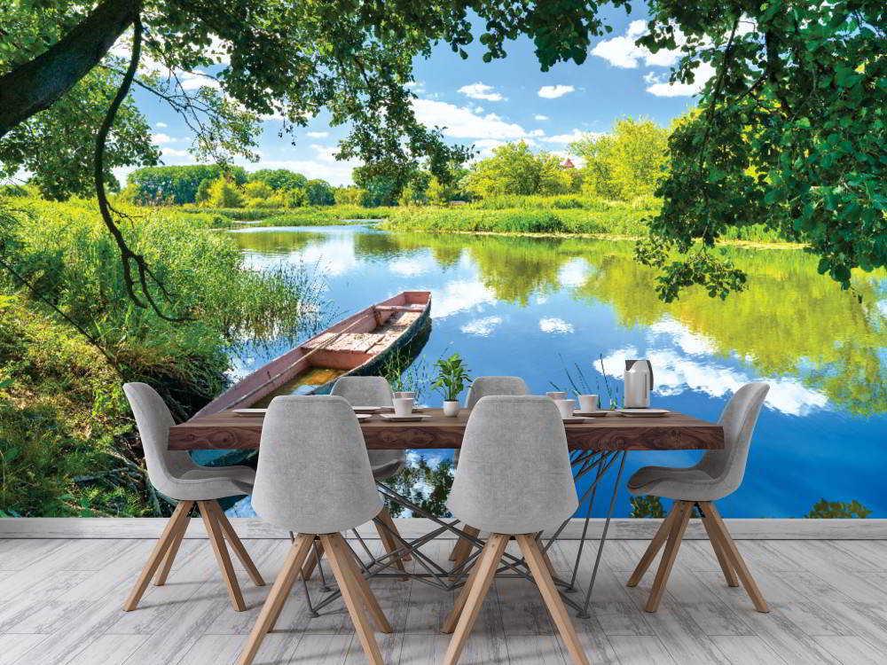 Wall mural Narew river