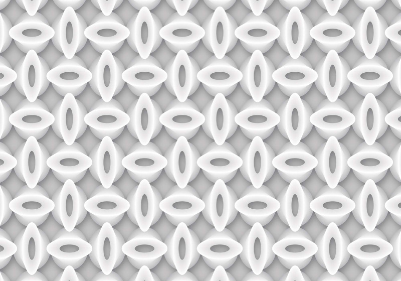 3d abstrakt mönster grå och vit fototapet 